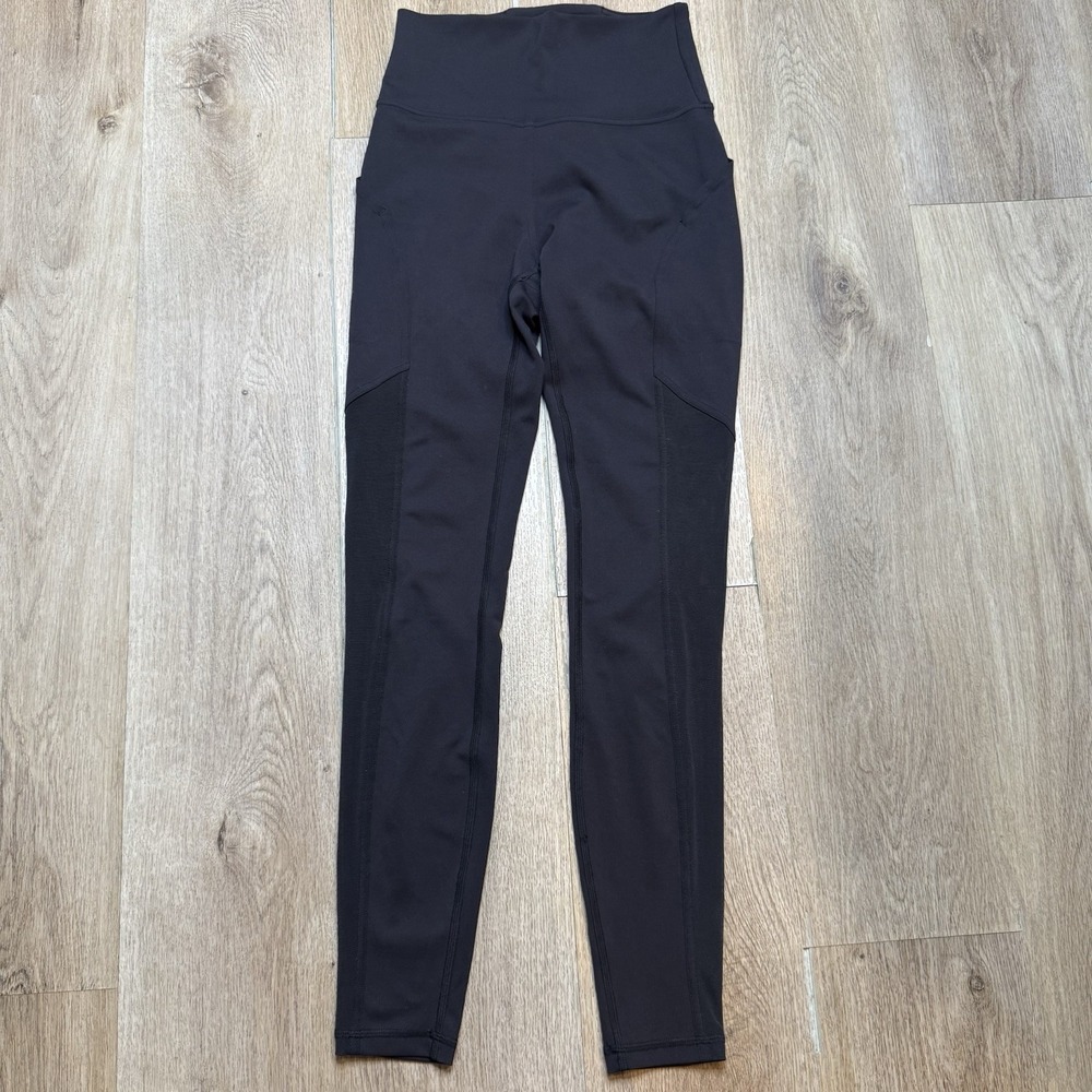 Lululemon All the Right Places Mesh Tight Black Womens 6 29 Inseam Pockets